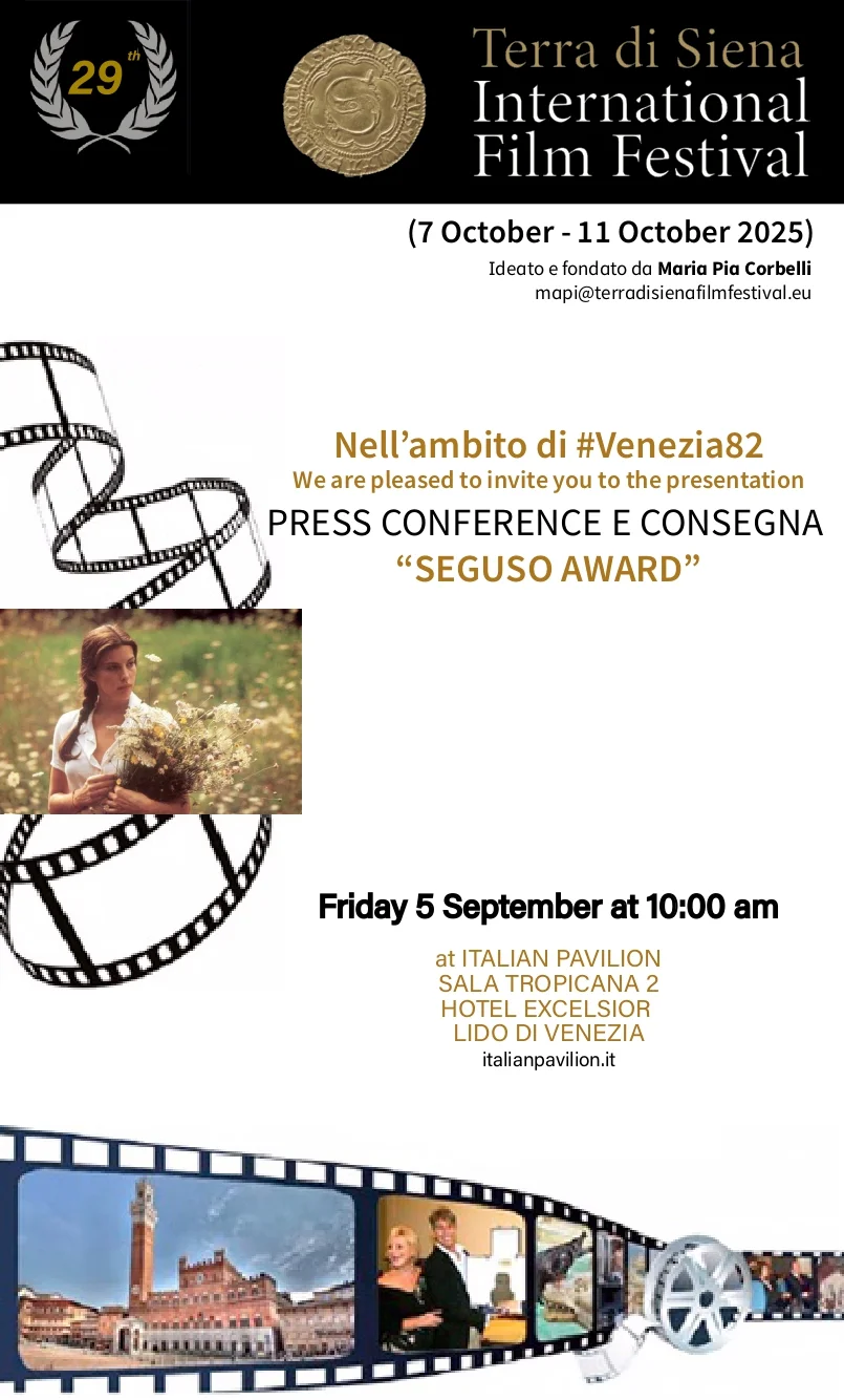 Presentazione della 29° Edizione del Terra di Siena International Film Festival a Venezia