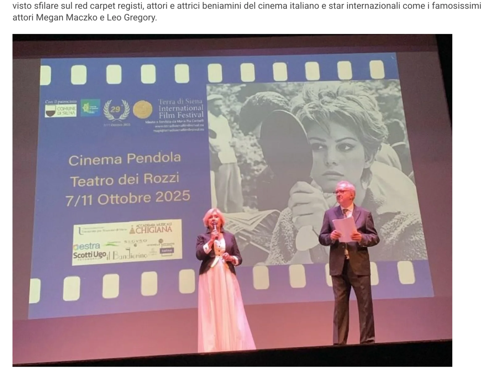 Rassegna Stampa 29° Terra di Siena International Film Festival 2025