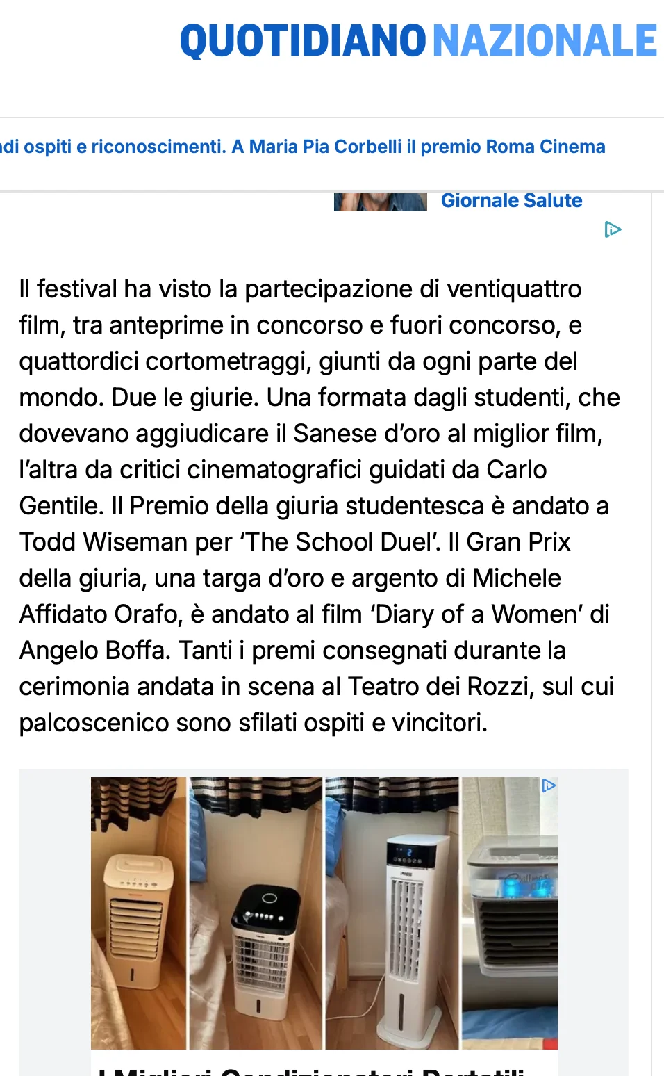 Rassegna Stampa 29° Terra di Siena International Film Festival 2025