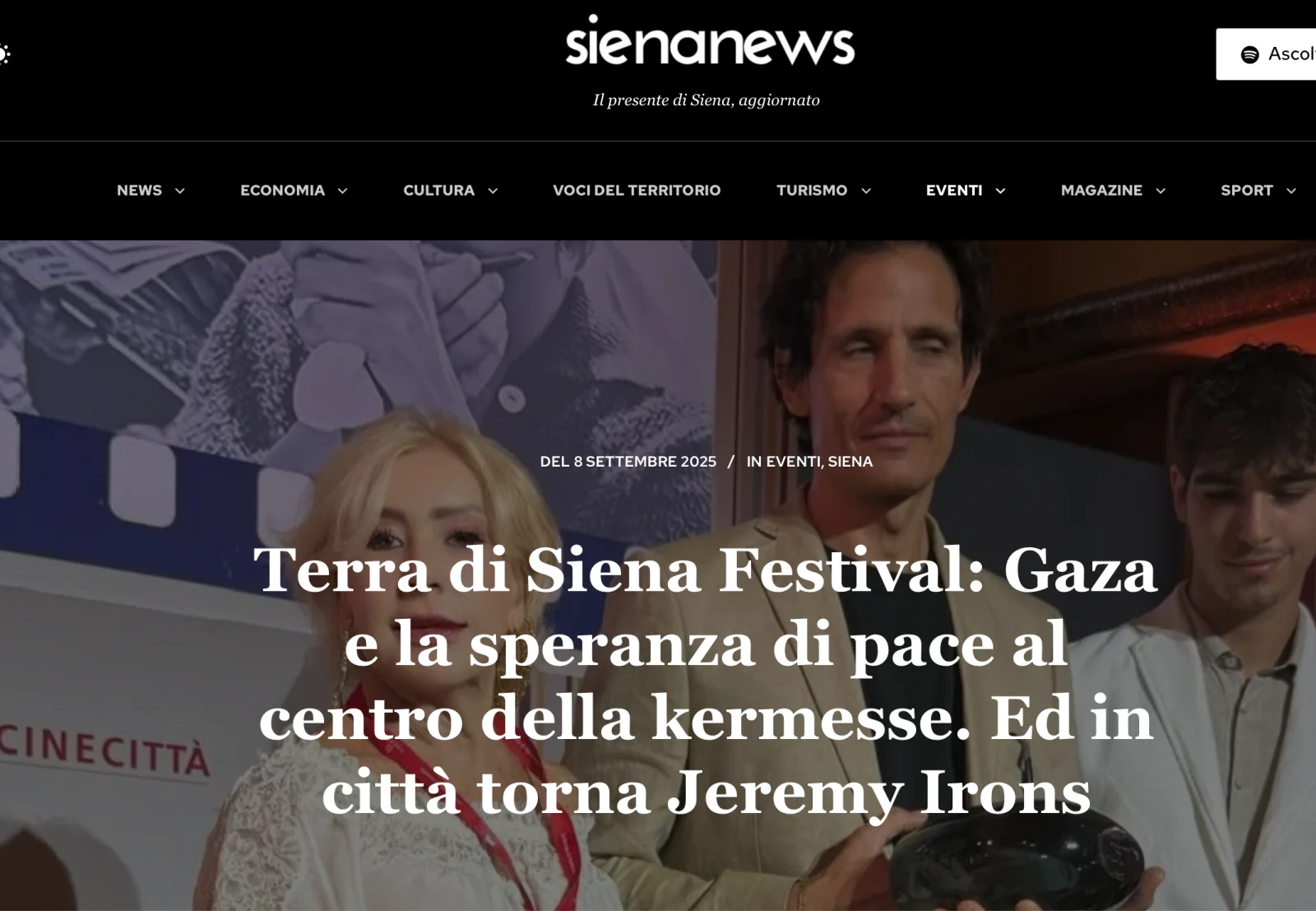 Rassegna Stampa 29° Terra di Siena International Film Festival 2025