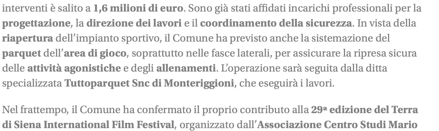 Rassegna Stampa 29° Terra di Siena International Film Festival 2025